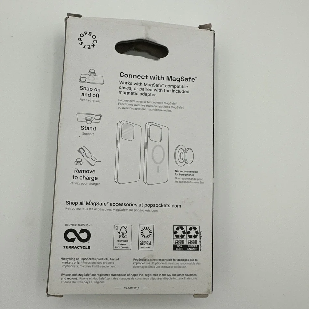 PopSockets MAGSAFE Magnetic Phone Grip Magnetic Adapter Ring Included‎